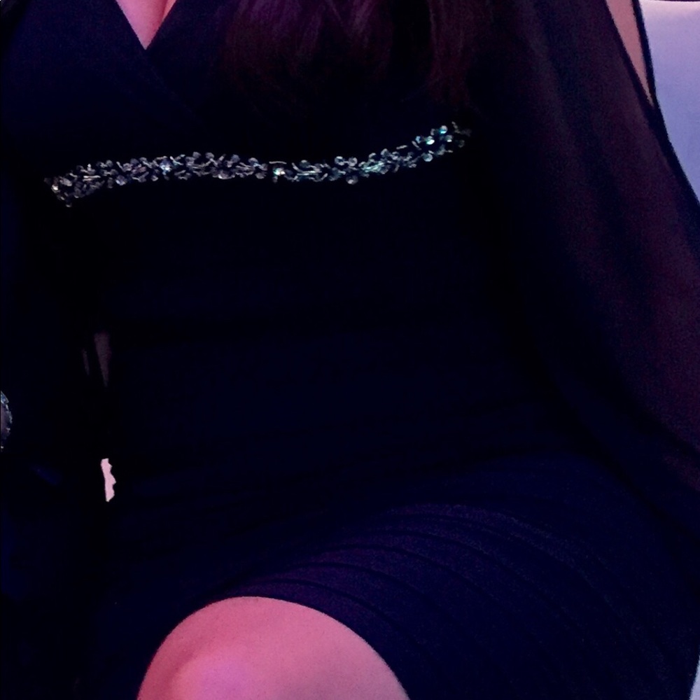 Dark blue short dress